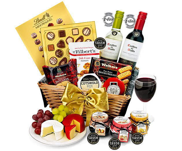 Father's Day Trafalgar Hamper With Red & White Wine